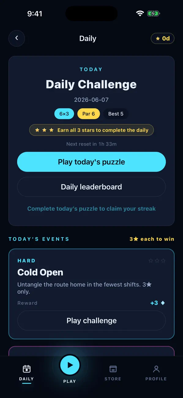 Shiftline: Route Puzzle