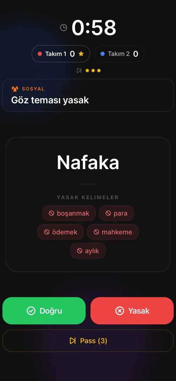 Ortam : Kelime Oyunu