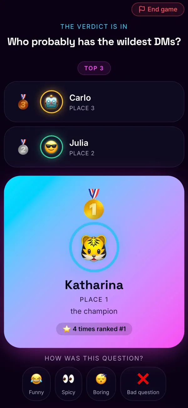 Rankd Party Game