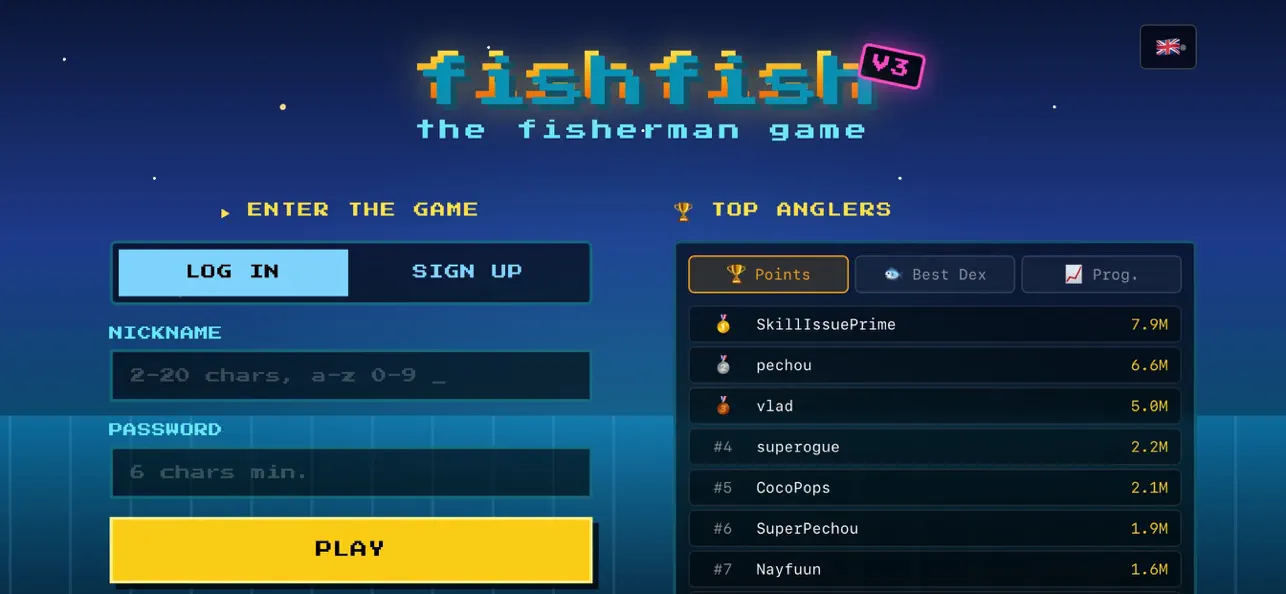 Fishfish - retro fishing