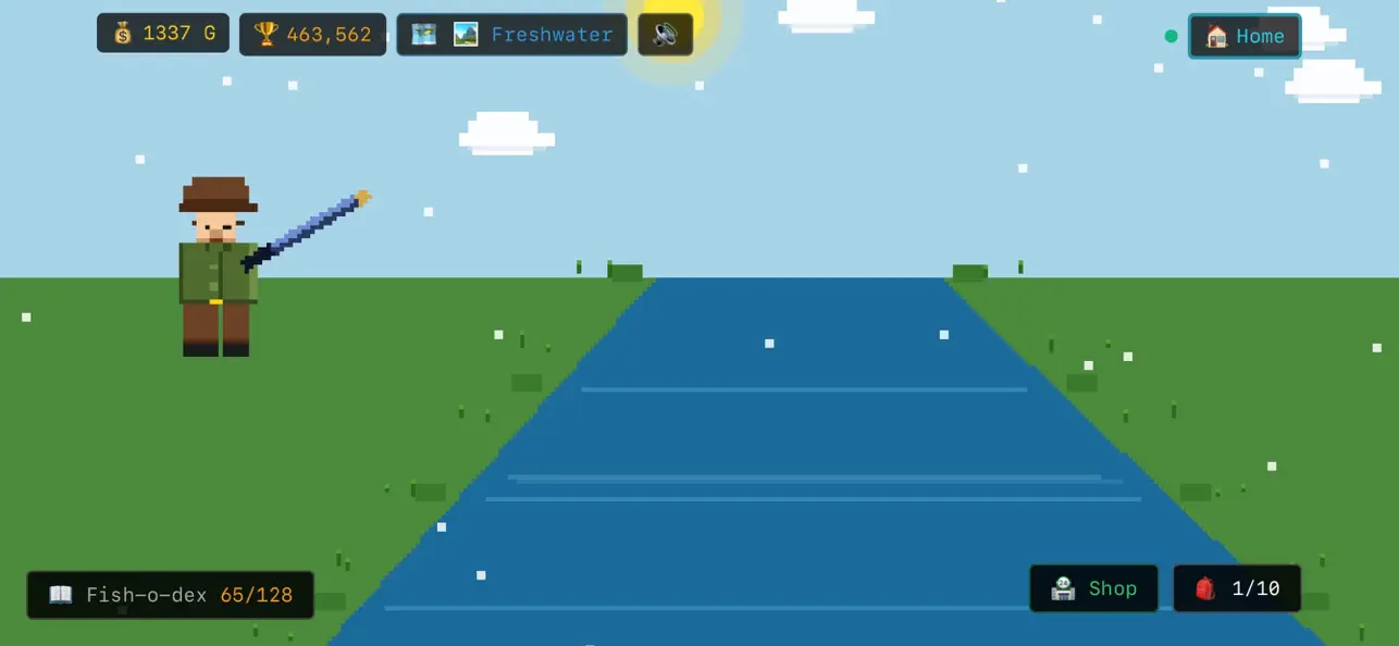 Fishfish - retro fishing