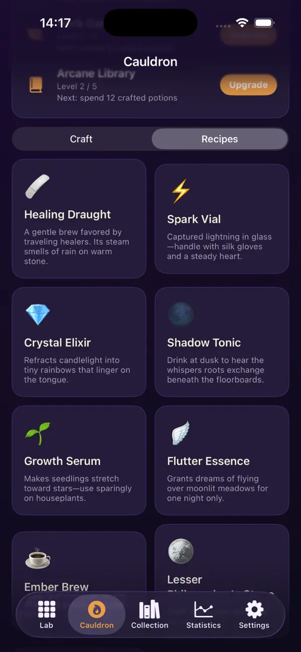 Alchemy Potion Match Lab