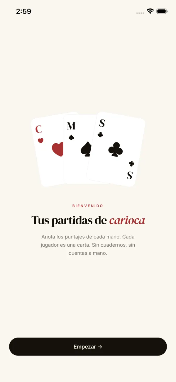Carioca · Puntajes