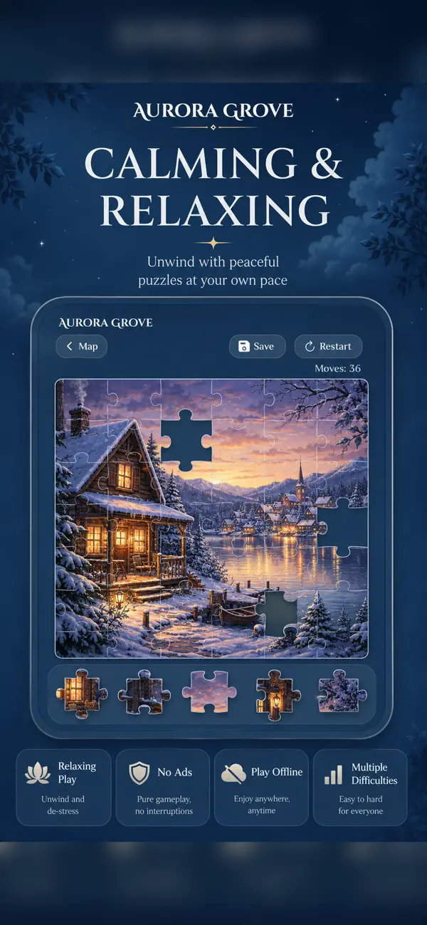 JigScape Offline Jigsaw Puzzle