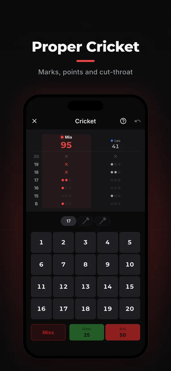 Bullzy: Darts Scorer & Stats