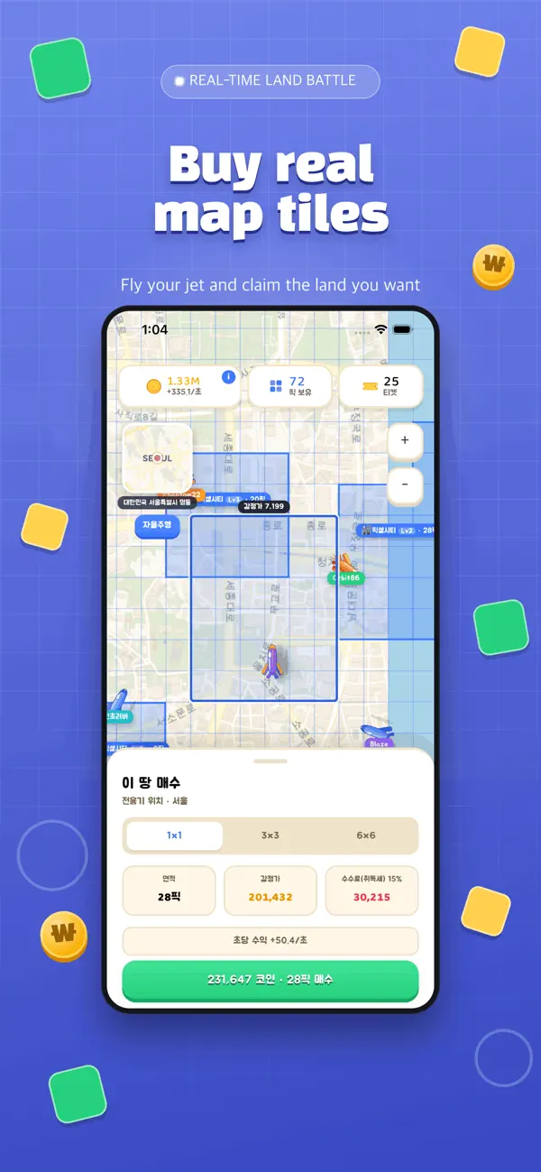 MyTurf (Real-Map Land Tycoon)