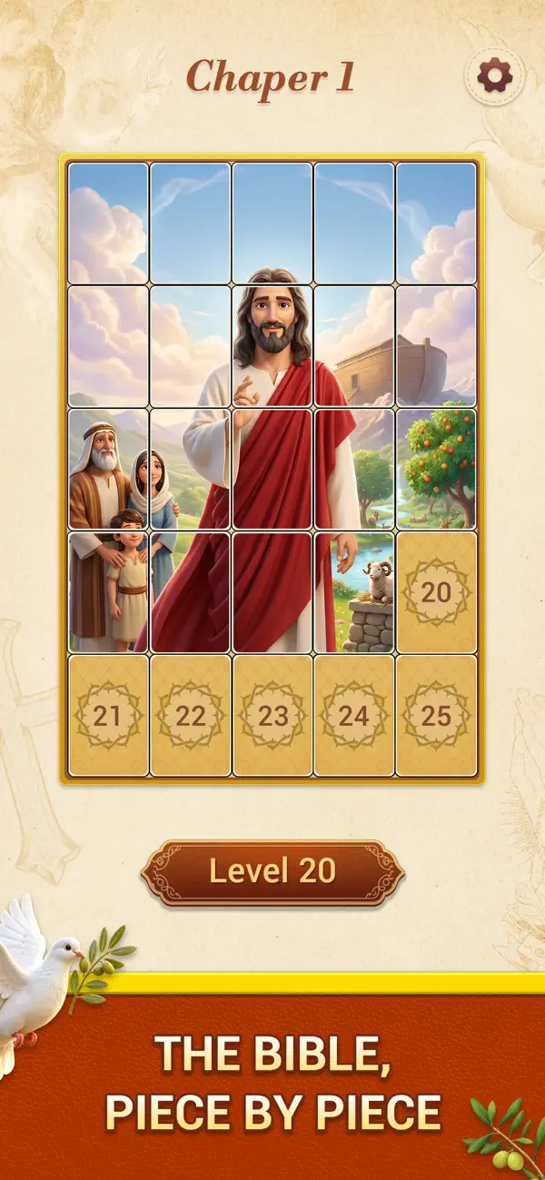 Jigsaw Solitaire:Bible Story