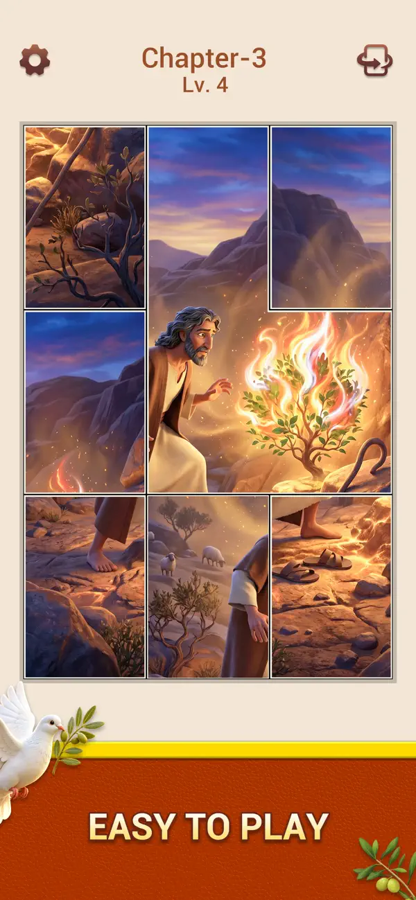 Jigsaw Solitaire:Bible Story