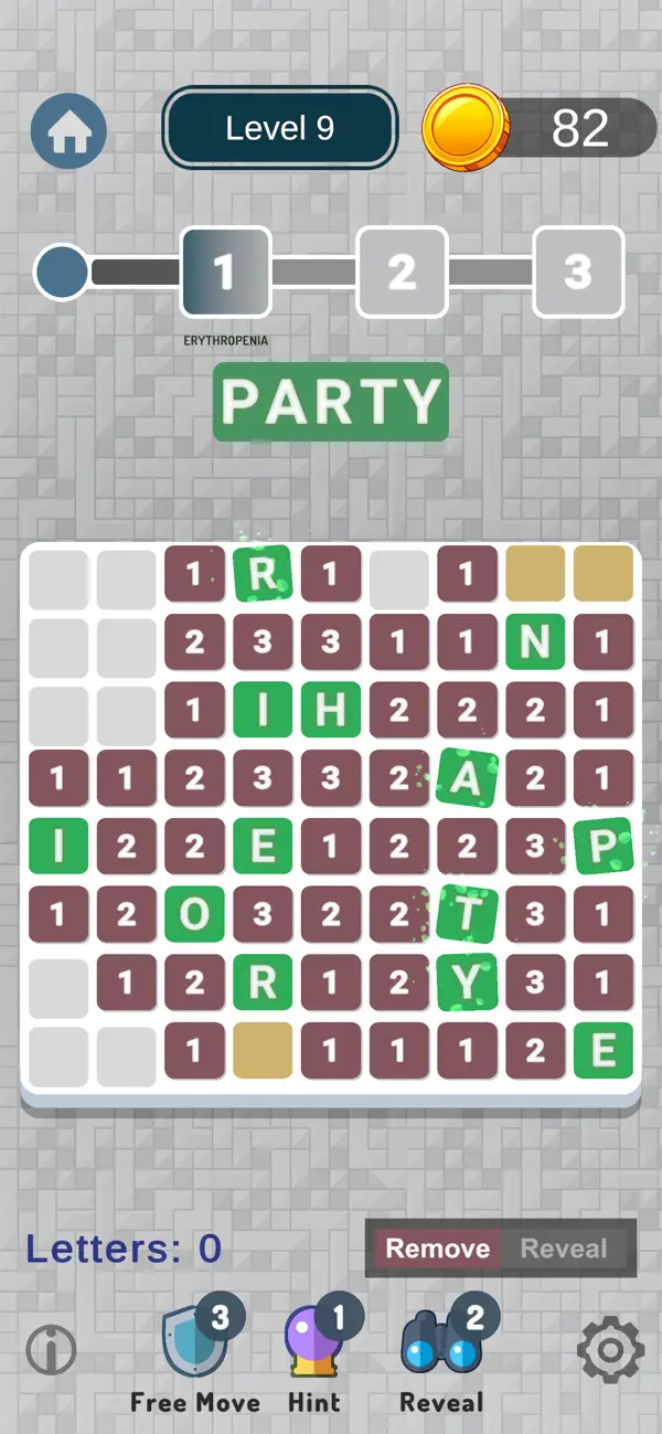 Wordfield: Hidden Letters