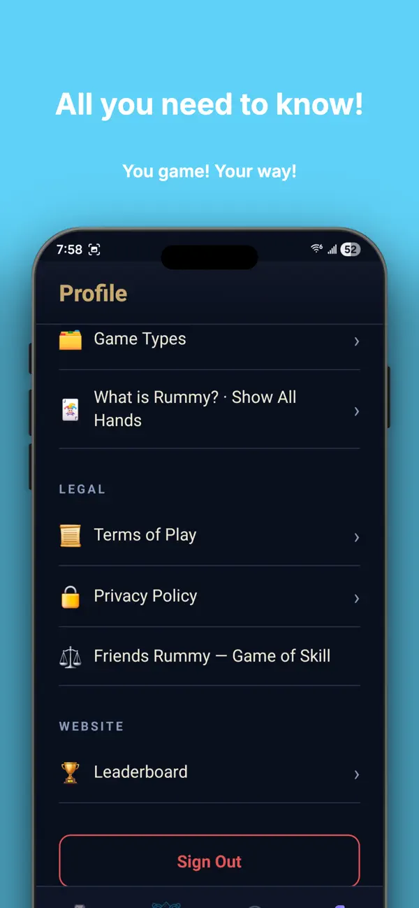 Friends Rummy
