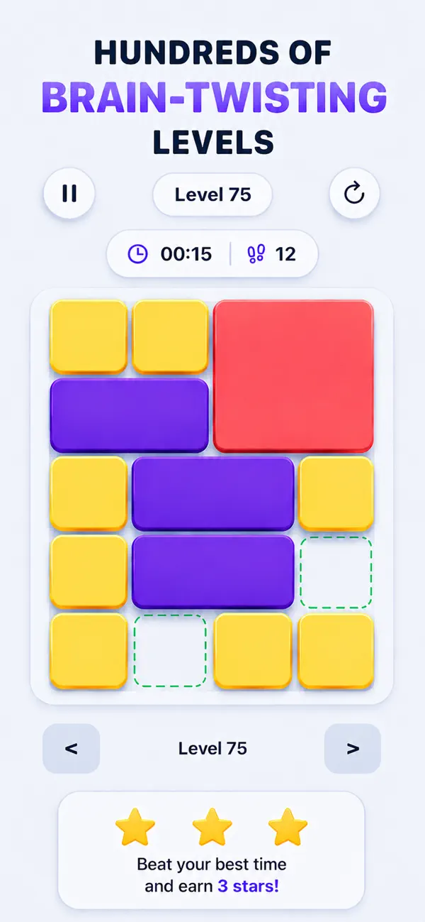 Slide Block Escape Puzzle