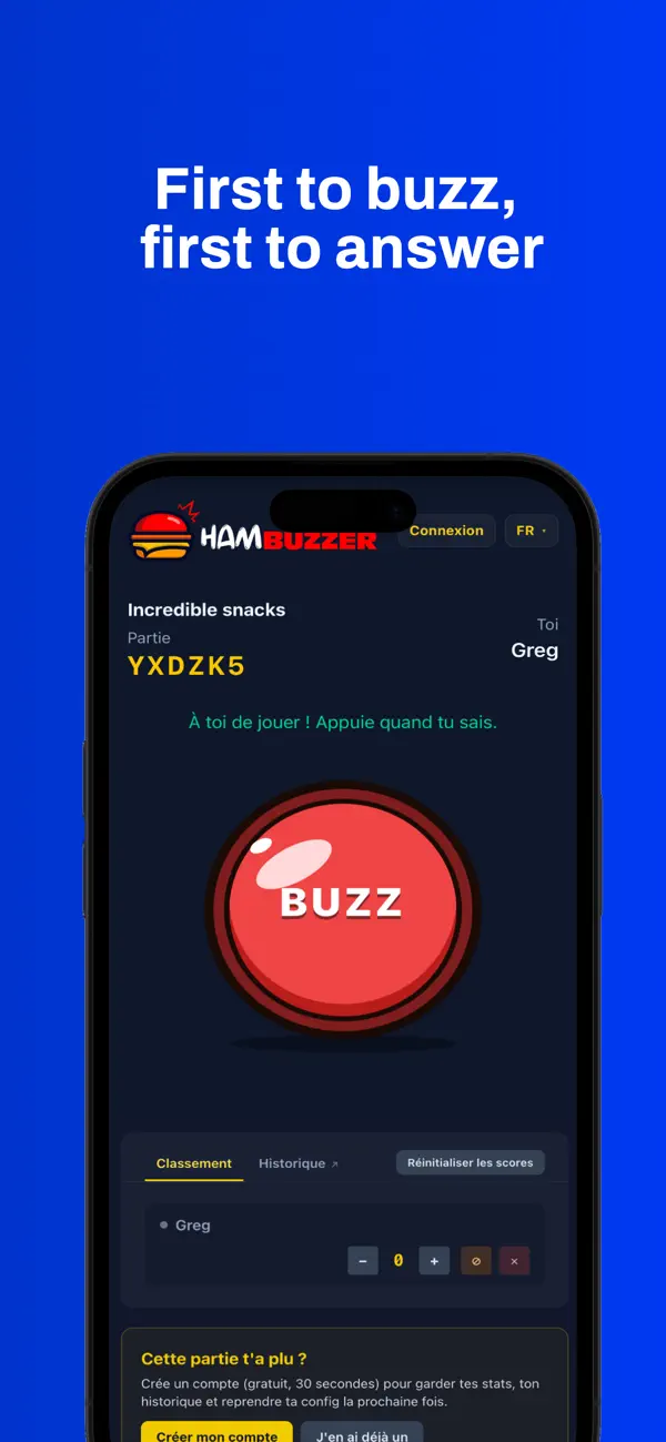 HamBuzzer - Quiz, Buzz & Fun