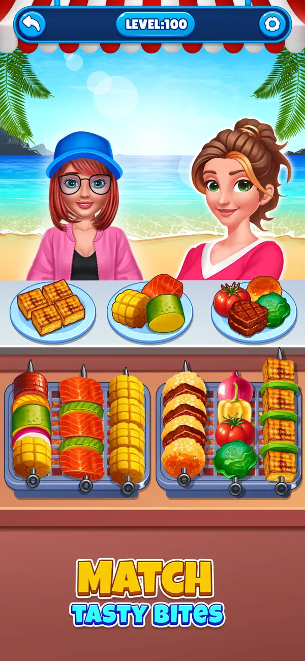 Food Sort: BBQ Skewer Puzzle