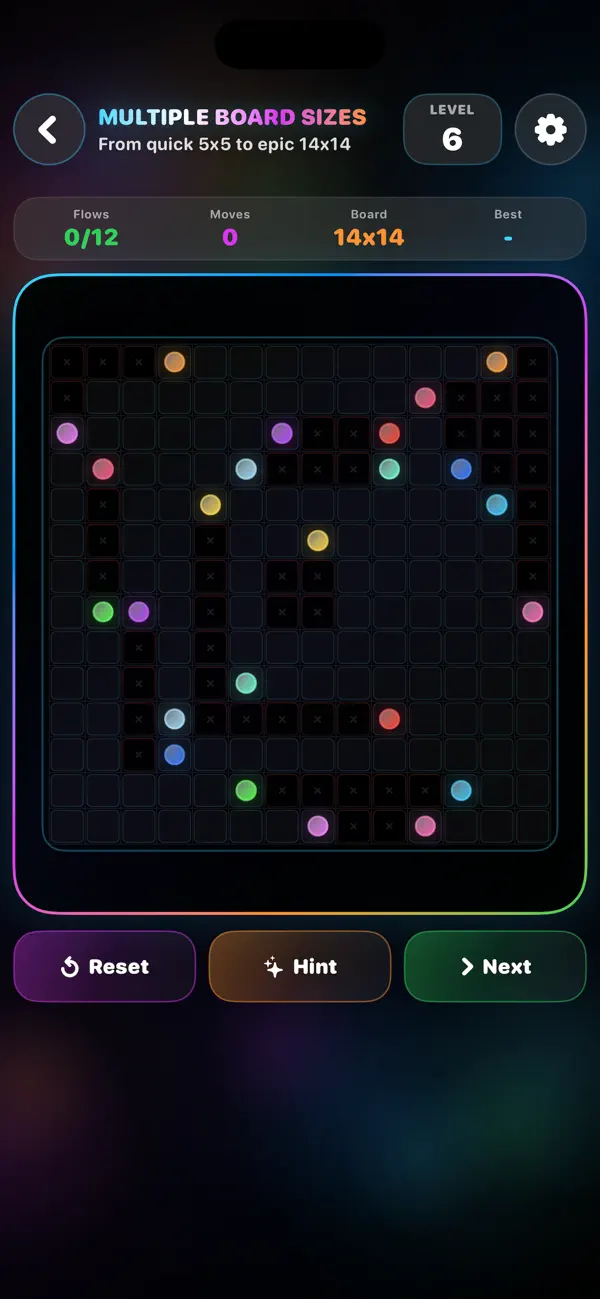 Neon Flow Nexus  Line Puzzle