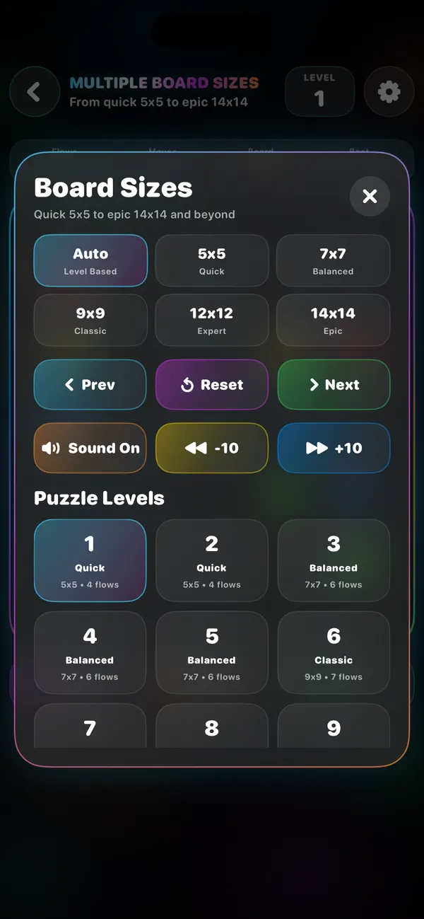 Neon Flow Nexus  Line Puzzle