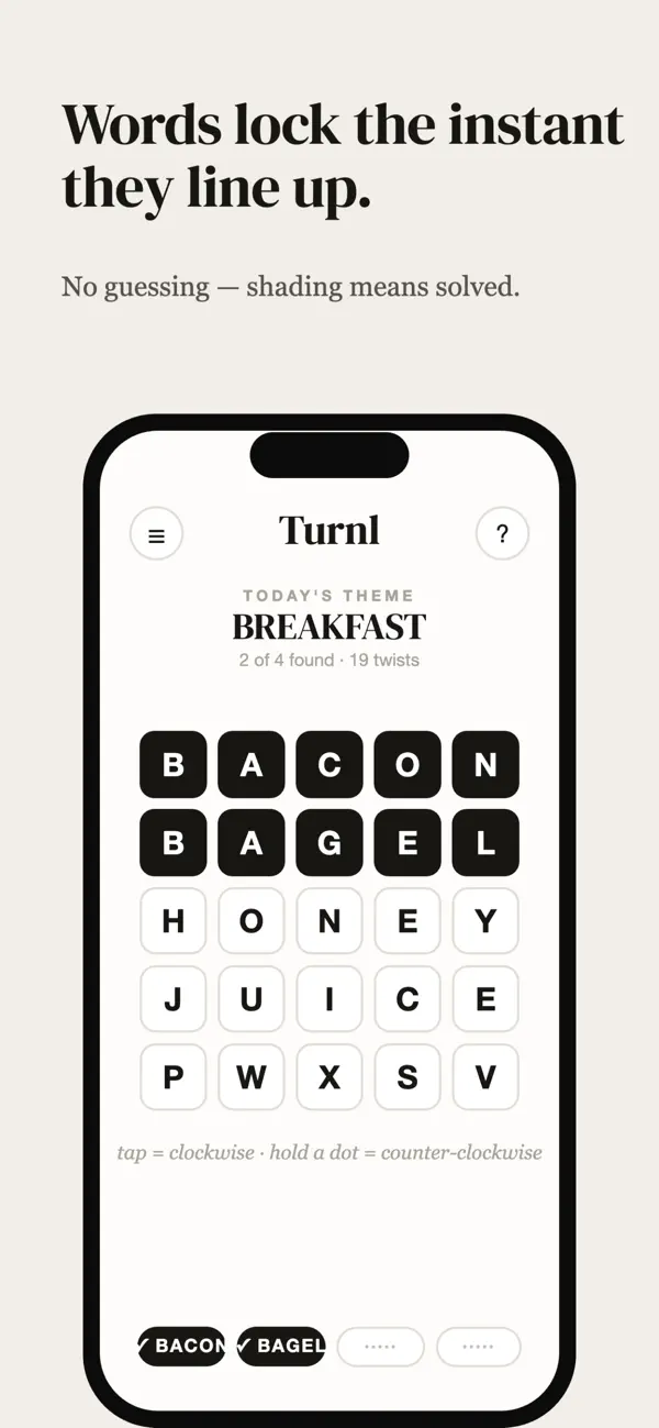 Turnl: Daily Word Twist
