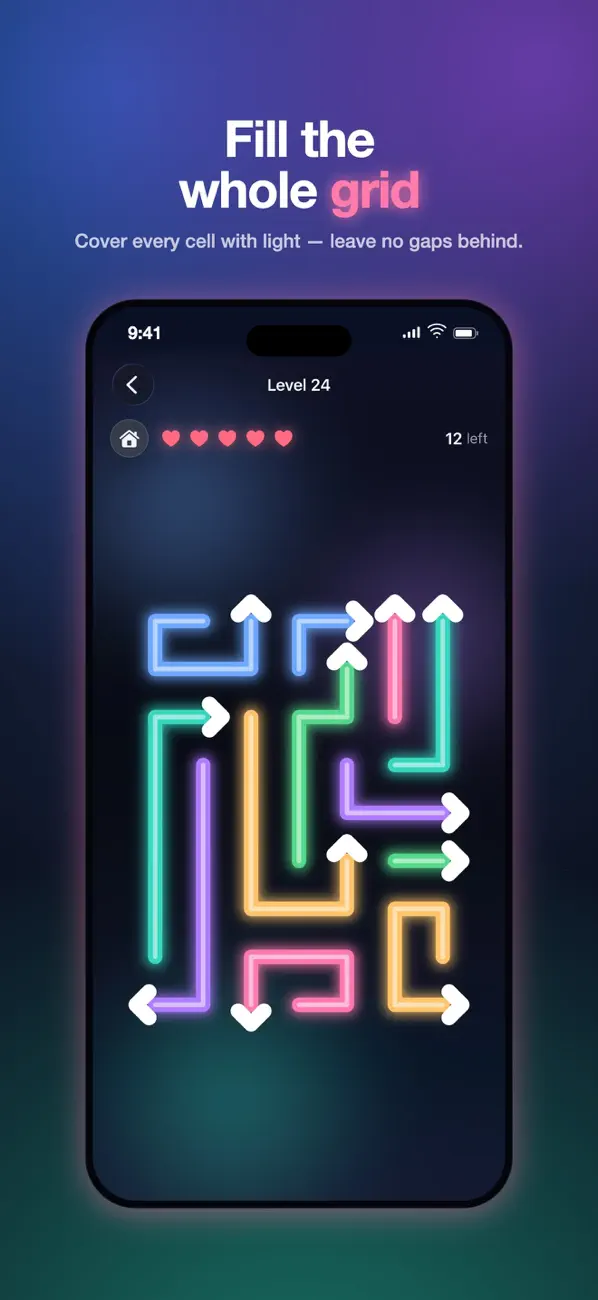 Arrows Puzzle - Neon Game