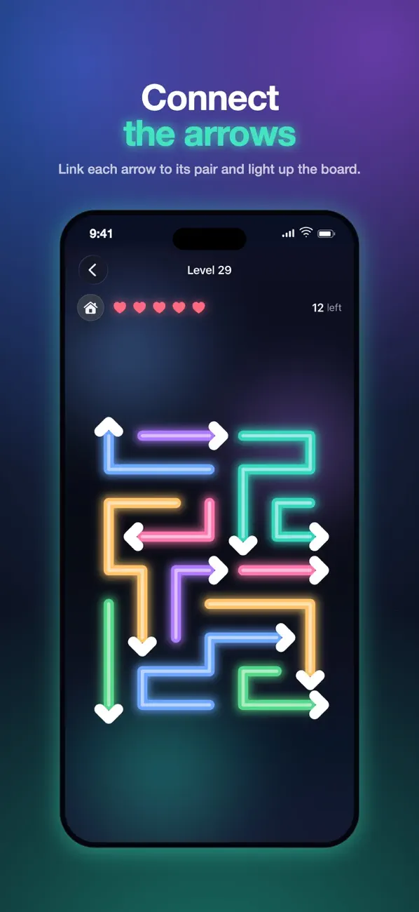 Arrows Puzzle - Neon Game