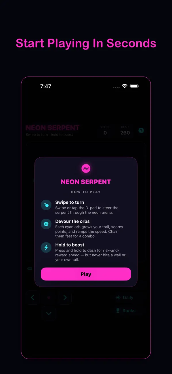 Neon Serpent: Snake Game