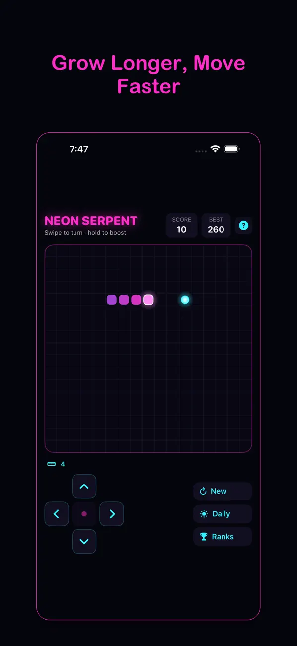 Neon Serpent: Snake Game