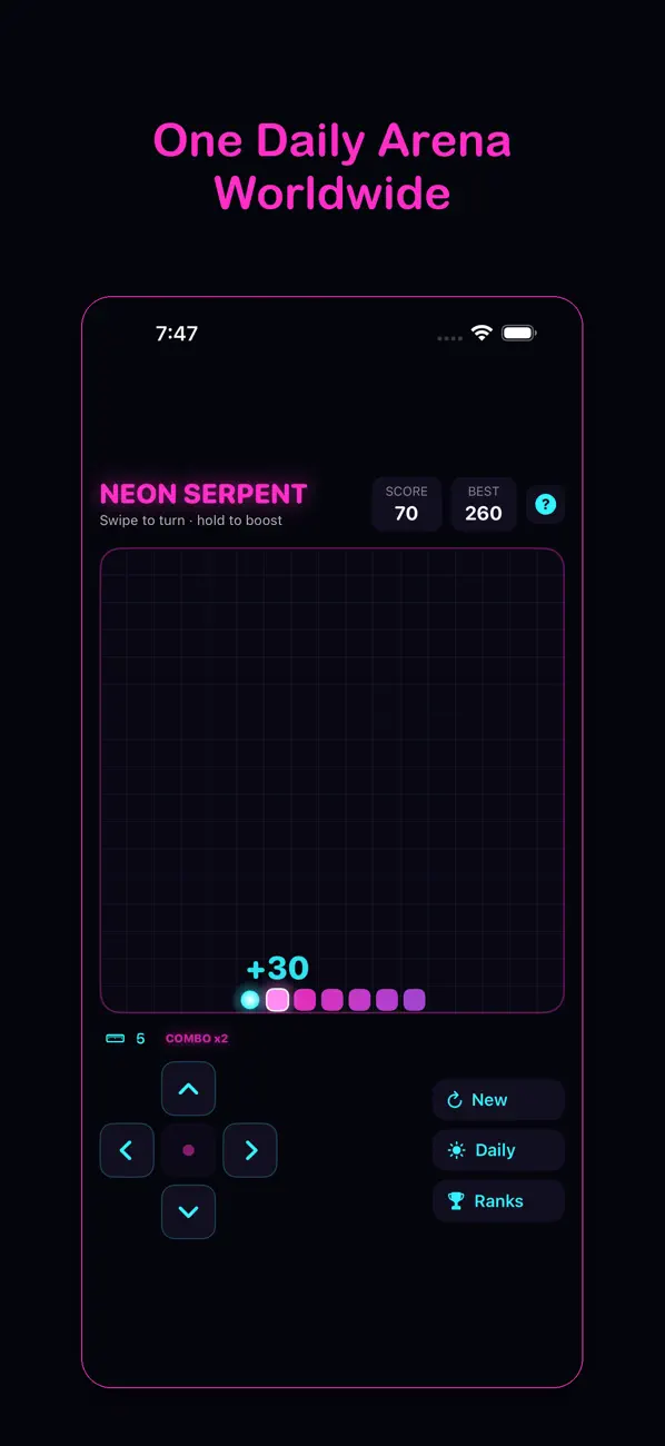 Neon Serpent: Snake Game