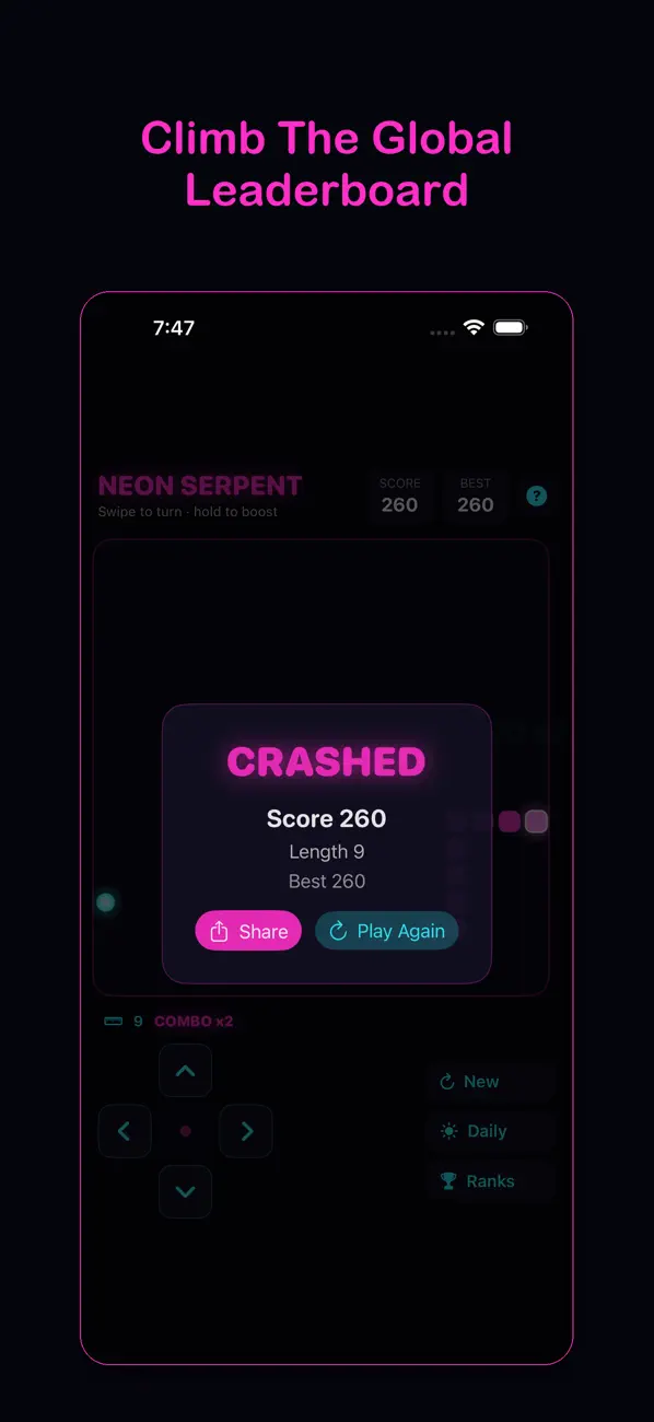 Neon Serpent: Snake Game