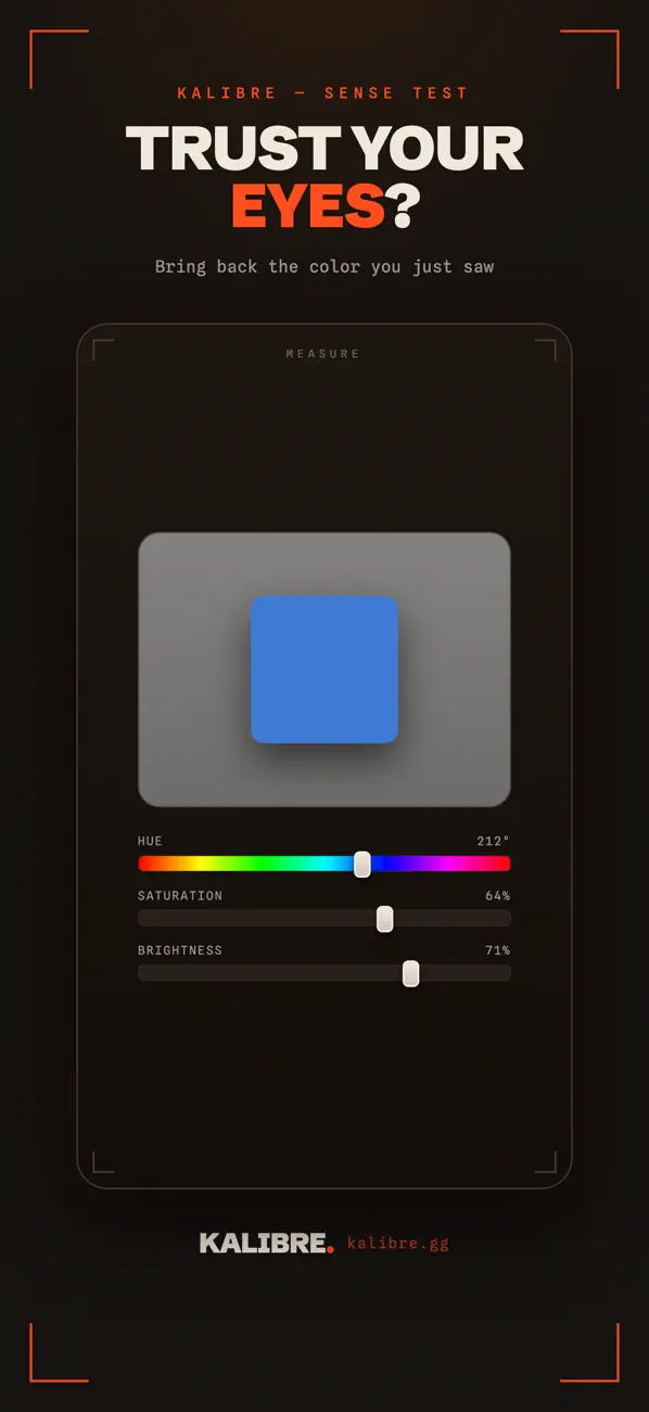 KALIBRE: Test Your Senses