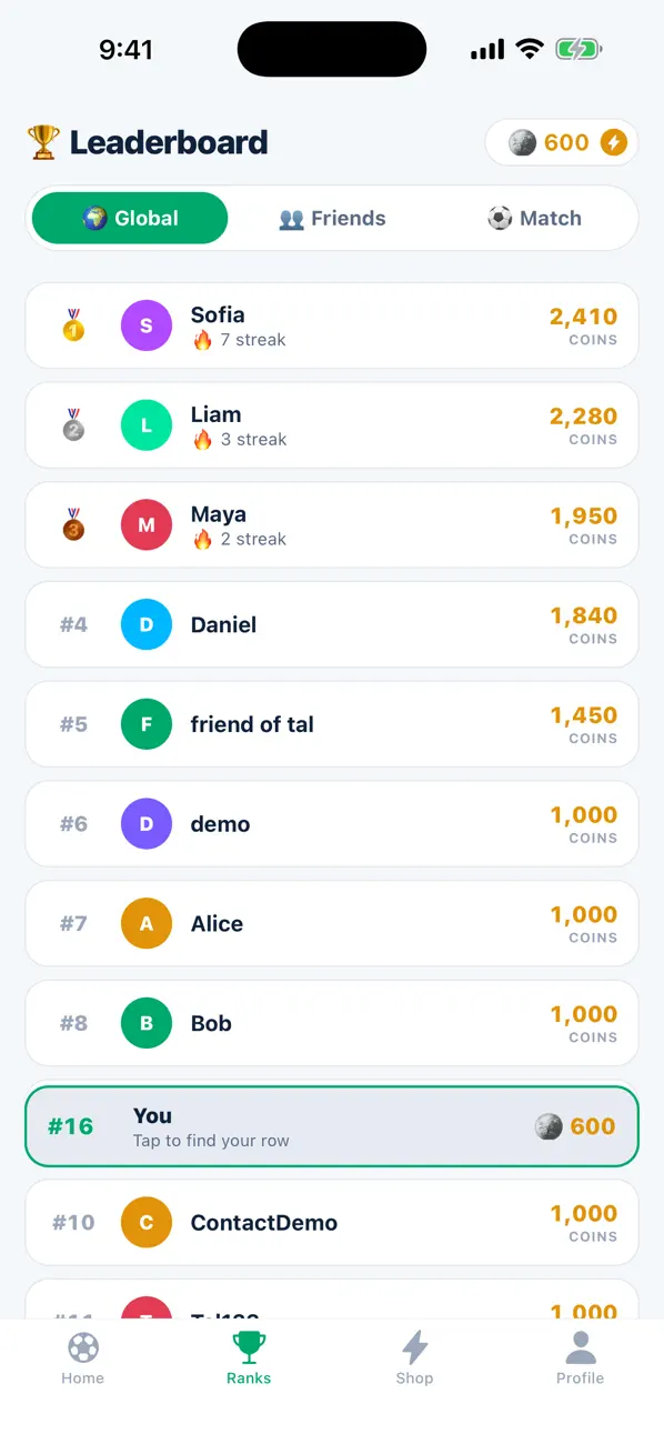 QuickWin: Live Predictions