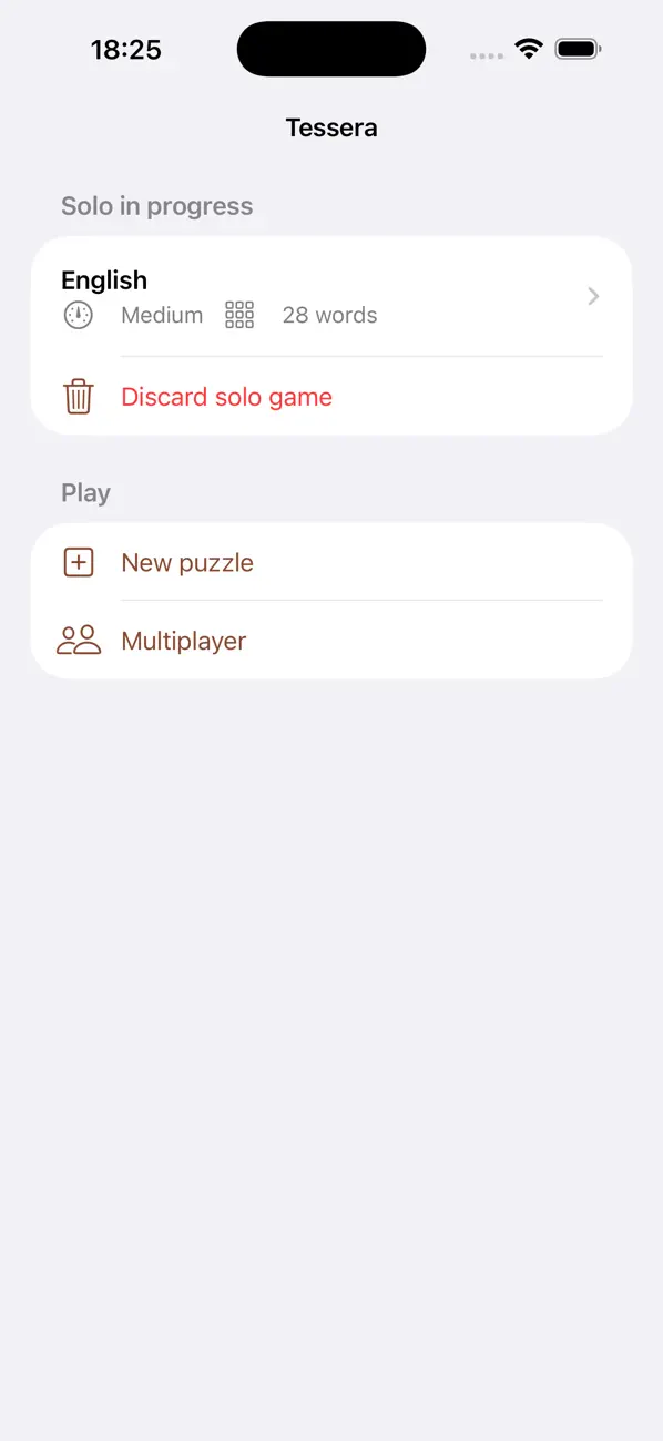 Tessera Crosswords