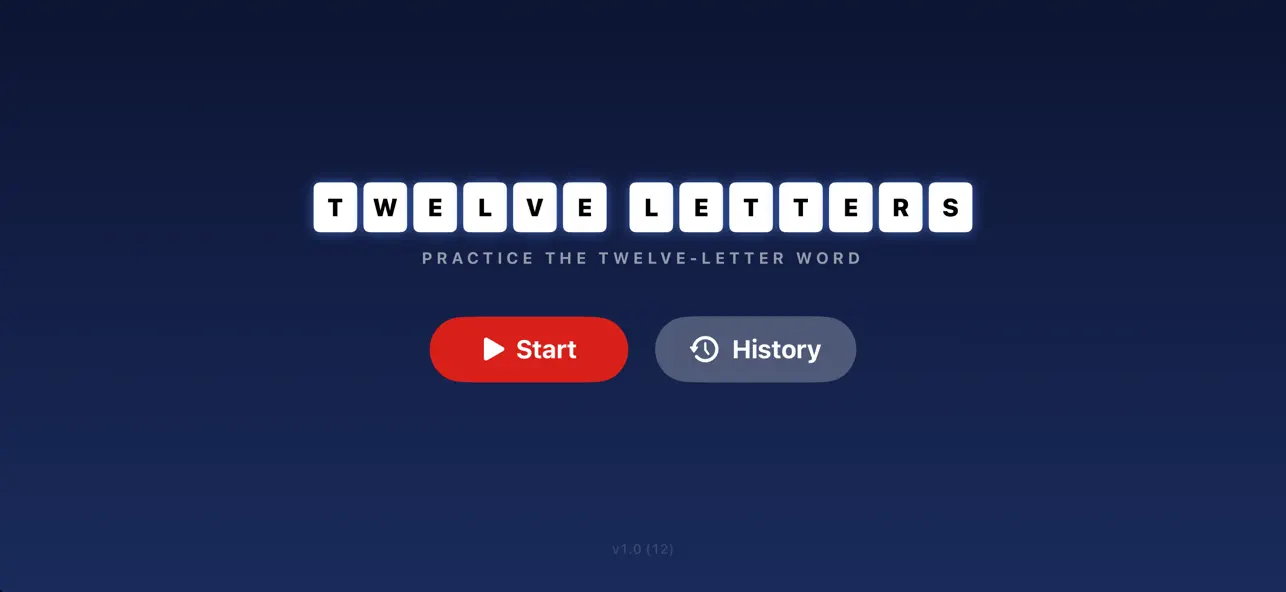 Twelve Letters: Word Puzzle