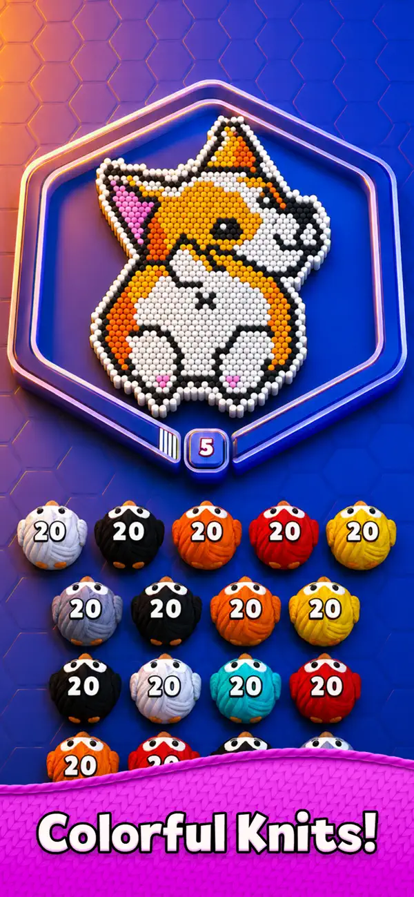Hexy Yarn: Knit Puzzle