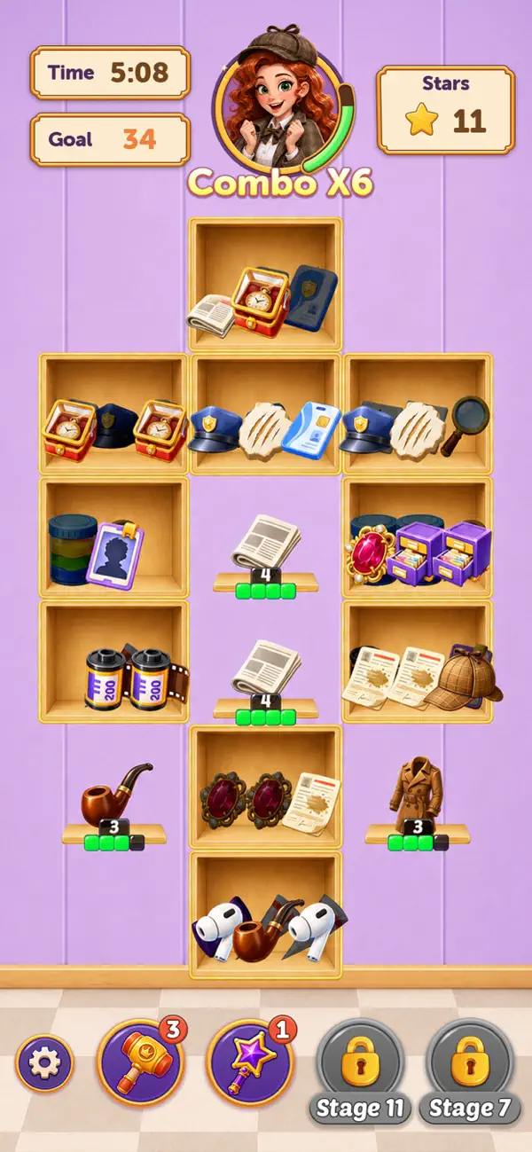 Crazy Detective: Shelf Sweep