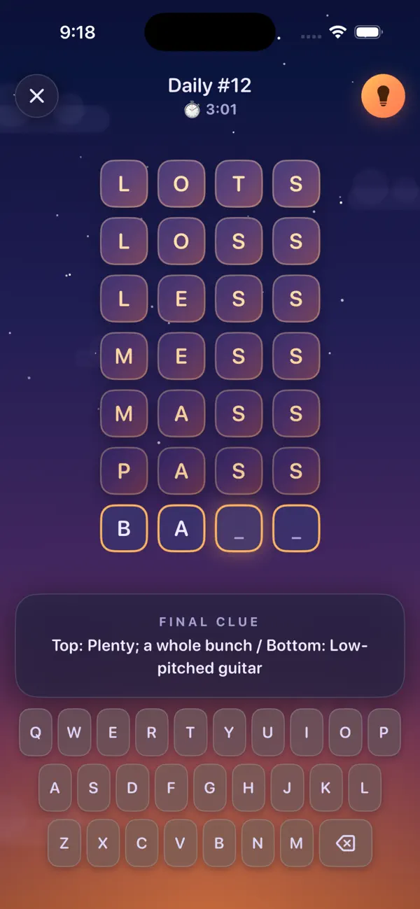Crossclimb: Word Ladder Game
