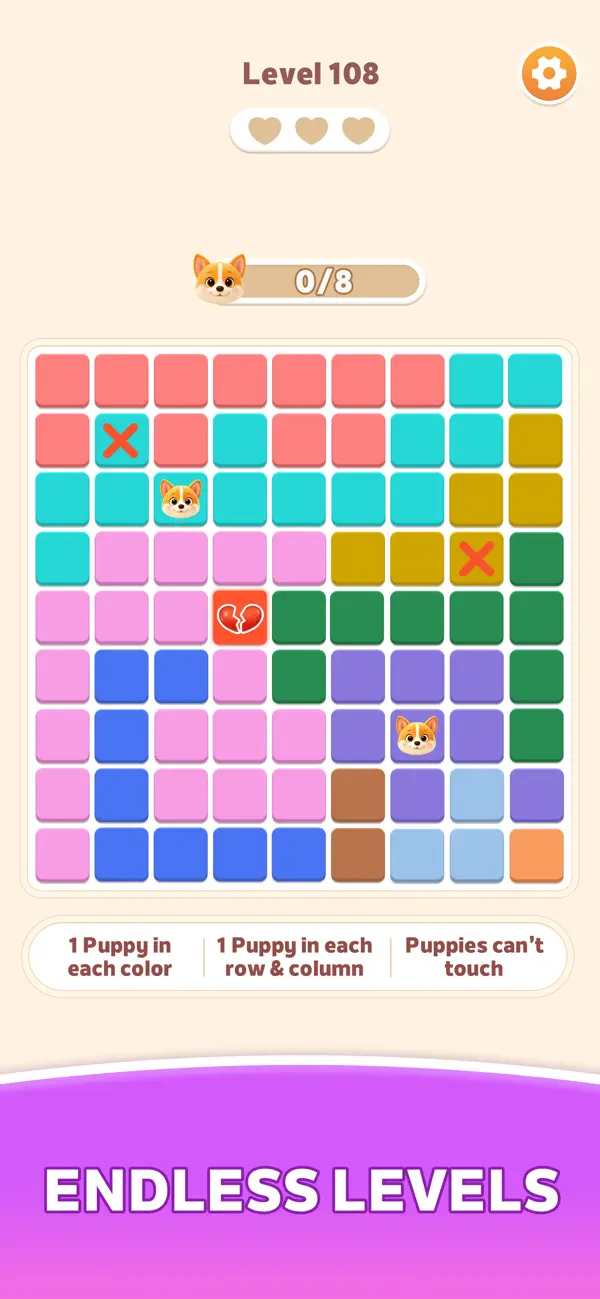 Pupzle - Queen Logic Sudoku