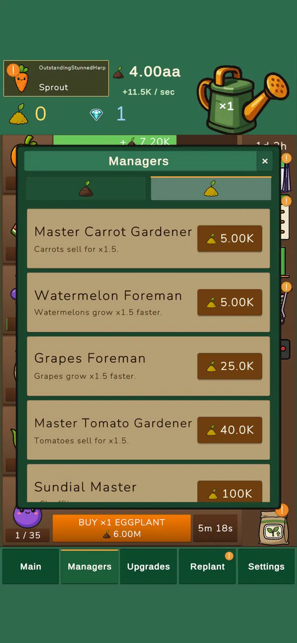 Garden Idle