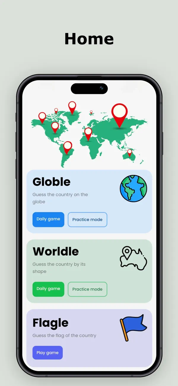 Globle - Guess hidden Country