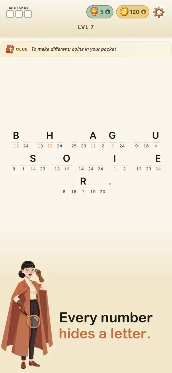 Letter Sleuth - Word Puzzle