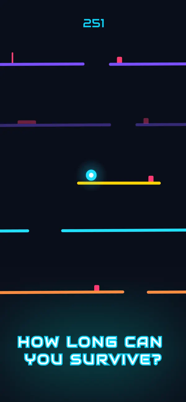 Neon Fall: Tap & Survive