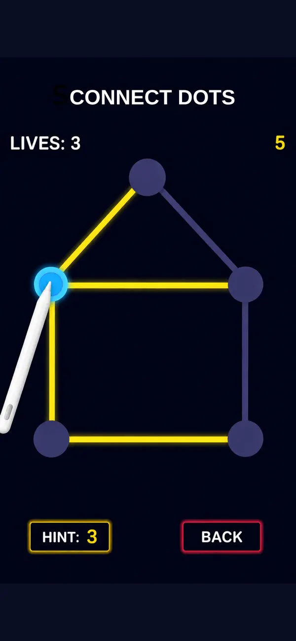 One Line Glow Puzzle