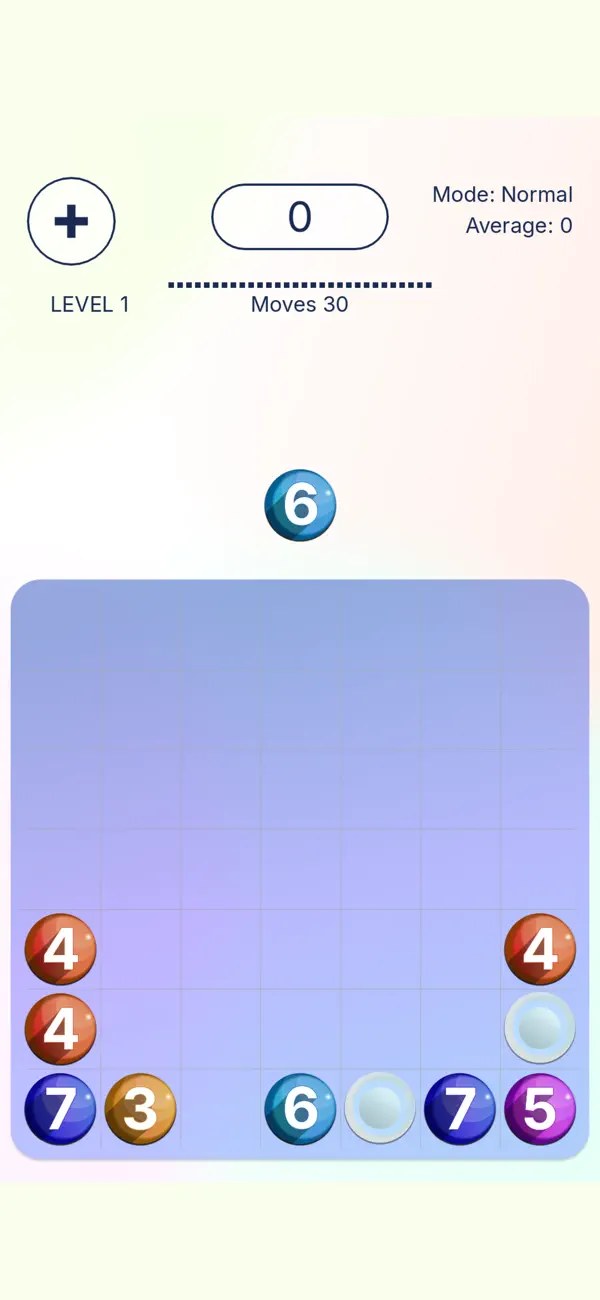 Drop Seven: Numbers merge