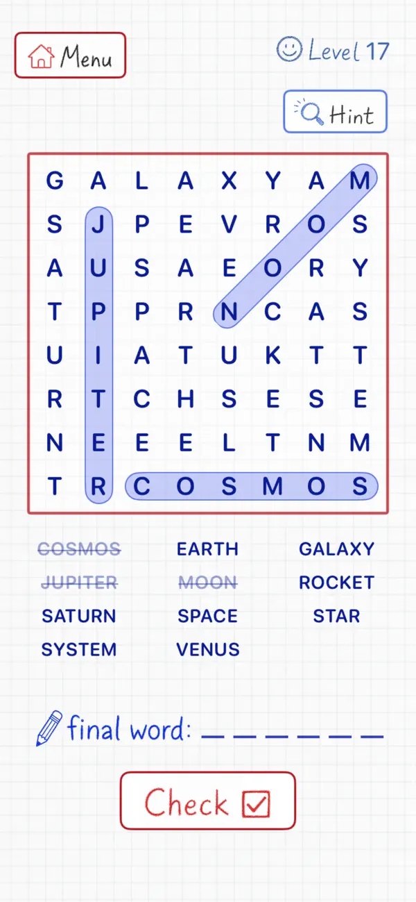 Word Search Game: FinalWord