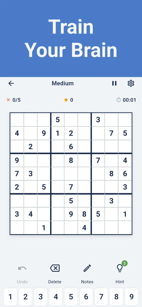 Sudoku Classic - Number Puzzle
