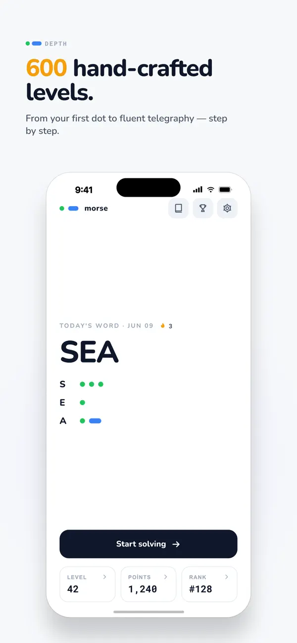 Morse Code Game - Word Blitz