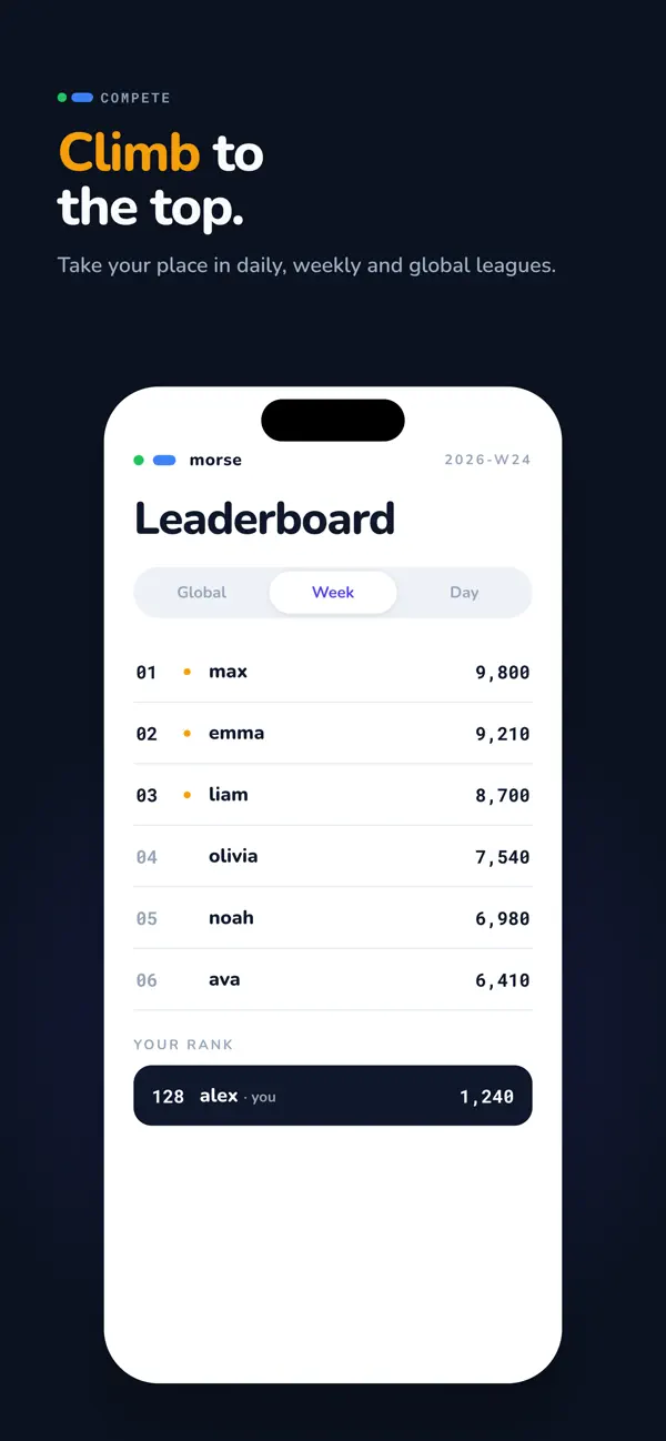 Morse Code Game - Word Blitz