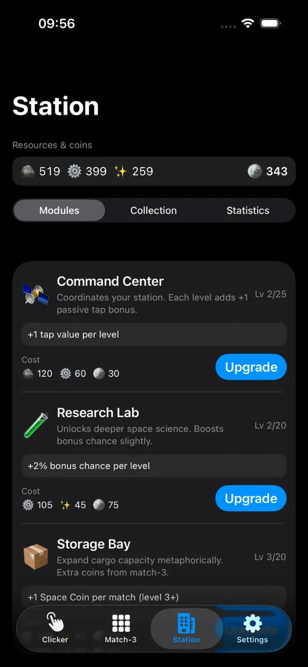 Cosmic Station Builder