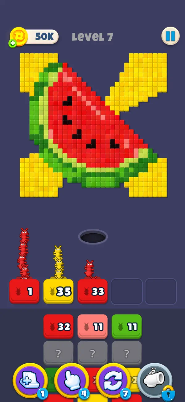Ant Blocks: Color Blast Puzzle