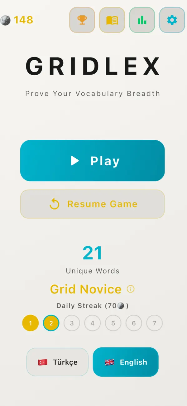 Gridlex - Vocabulary Grid Game