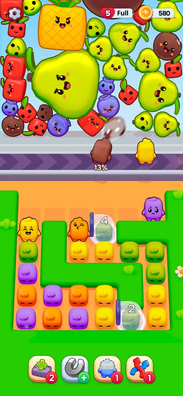 Color Pipets Jam: Fruit Puzzle