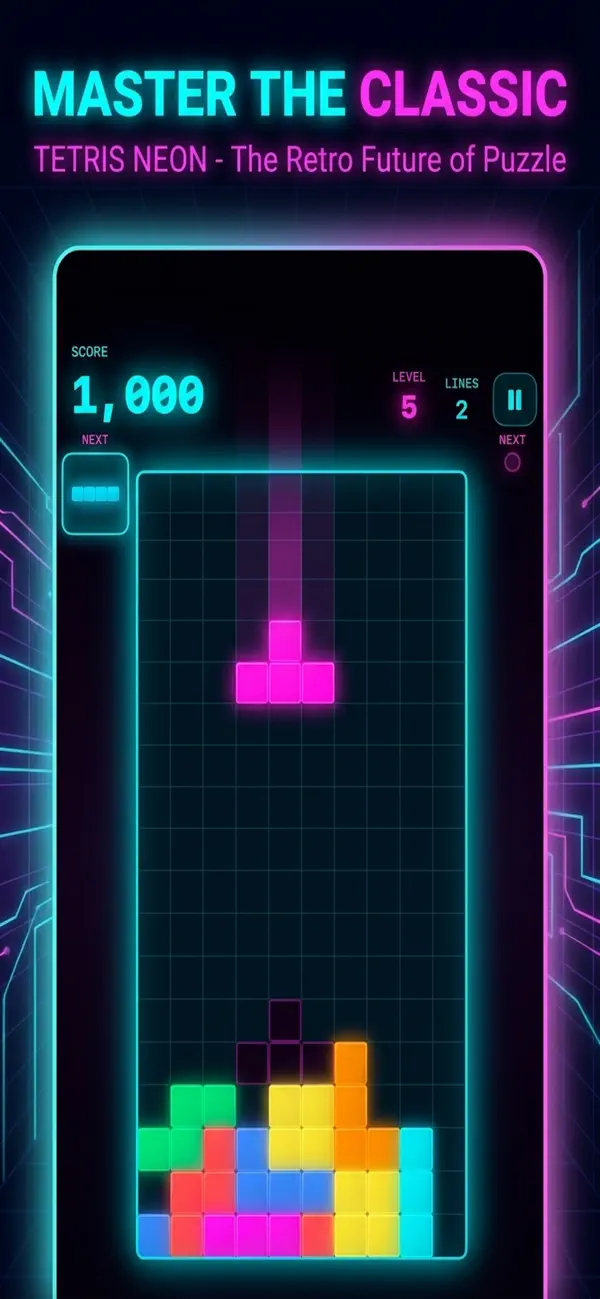 Neon Block Rush
