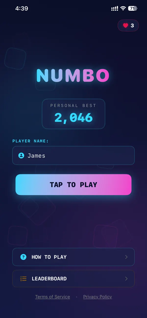 Numbo: Number Merge Puzzle